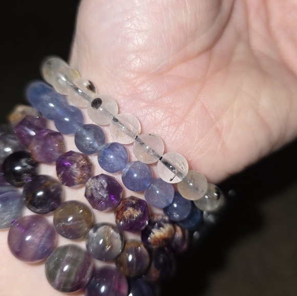 8mm Herkimer Diamond Bracelet - Picture 10 of 15